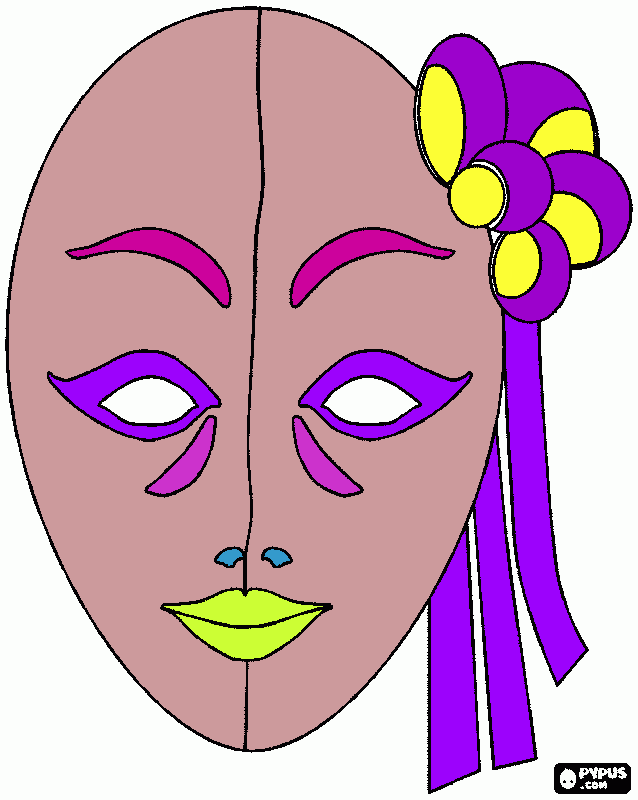 gratis malvorlagen Fasching Carina