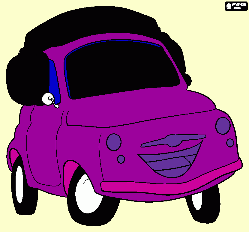 gratis malvorlagen Fiat 500