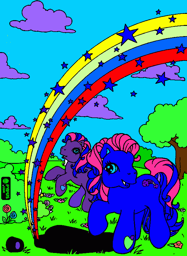 gratis malvorlagen Filly Pferde