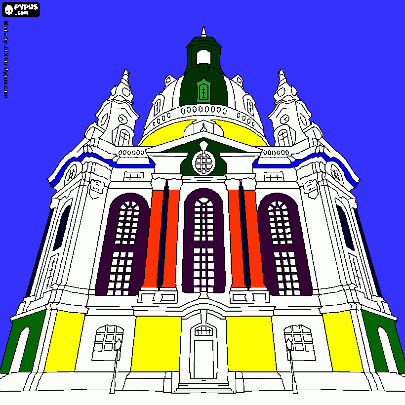 gratis malvorlagen Frauenkirche Dresden