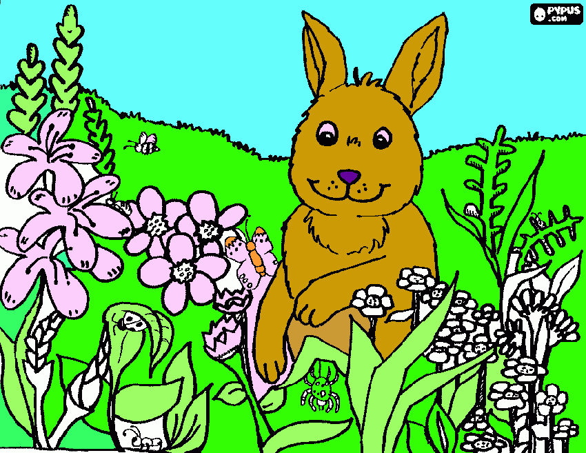 gratis malvorlagen Frohe Ostern von Clara