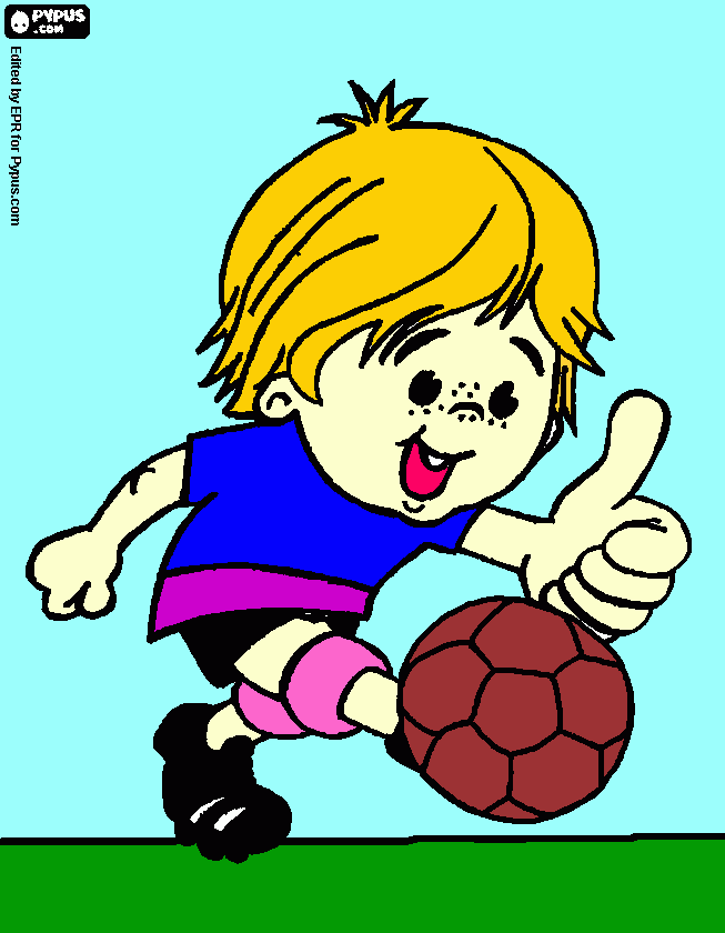 gratis malvorlagen Fussballer