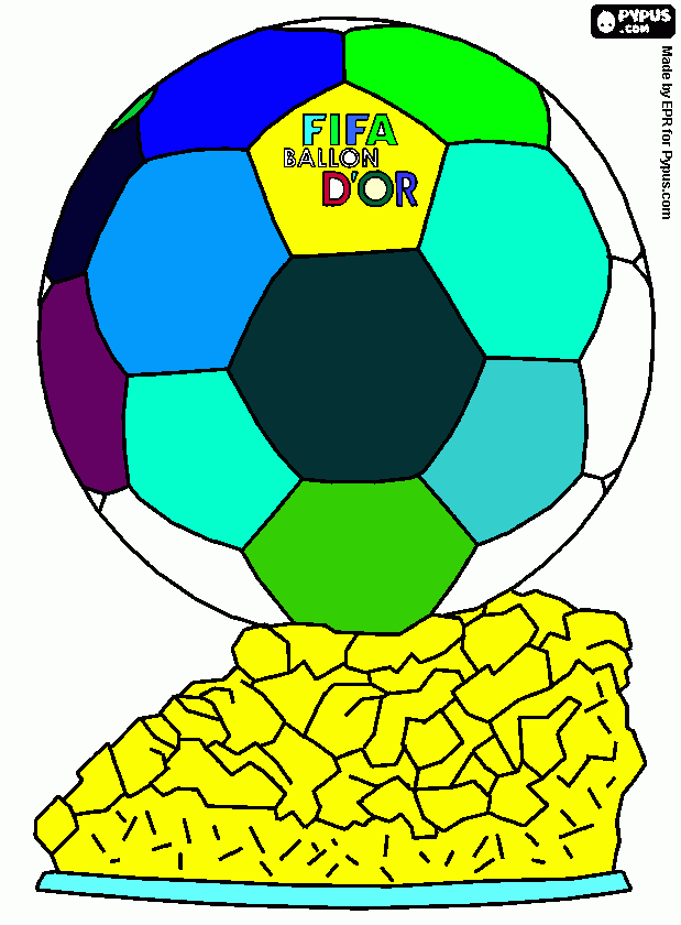 gratis malvorlagen Fußballtrophäe