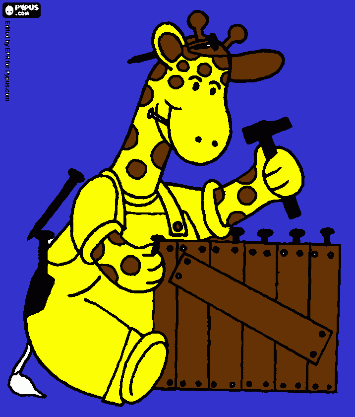 gratis malvorlagen giraffe Marc