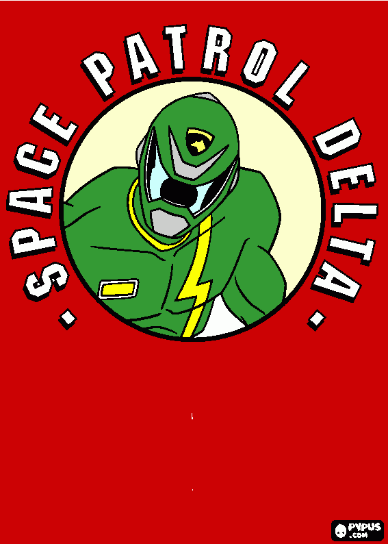 gratis malvorlagen Green Ranger