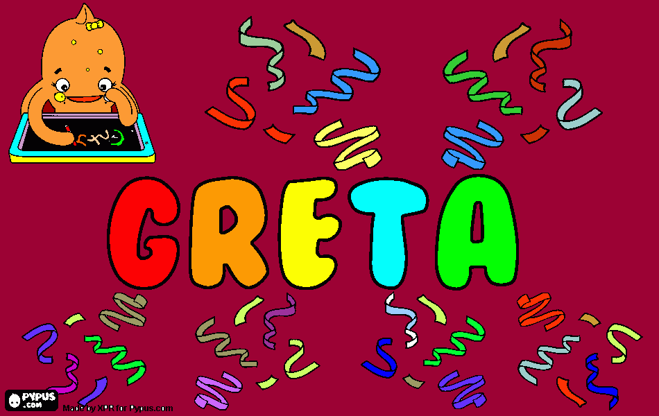 gratis malvorlagen Greta