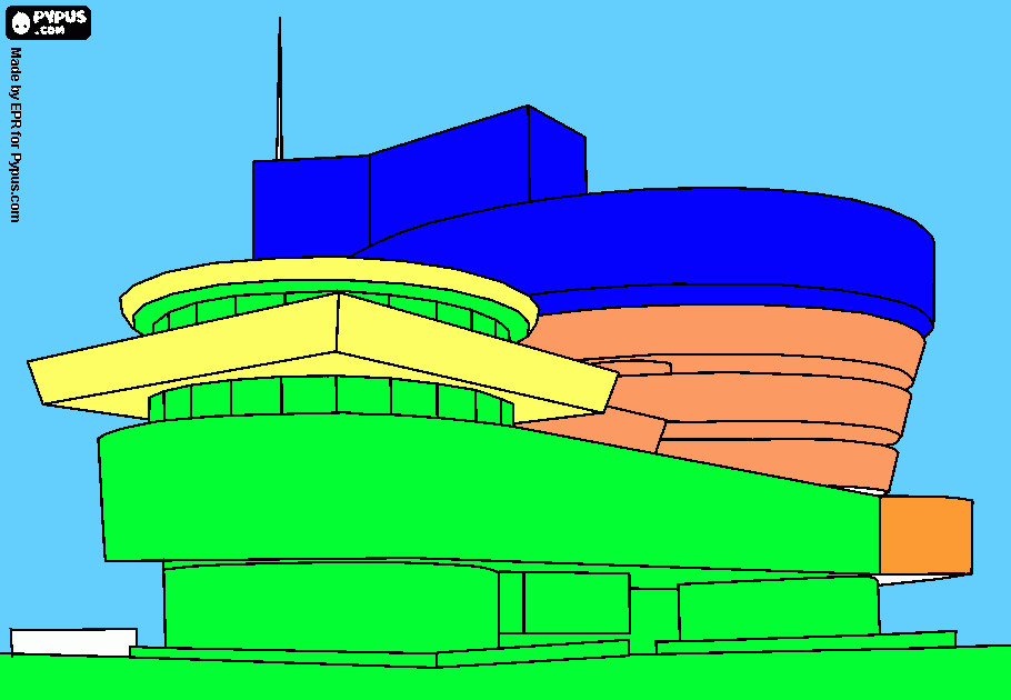 gratis malvorlagen Guggenheim-Museum