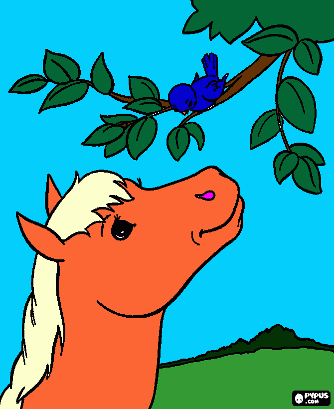 gratis malvorlagen Haflinger