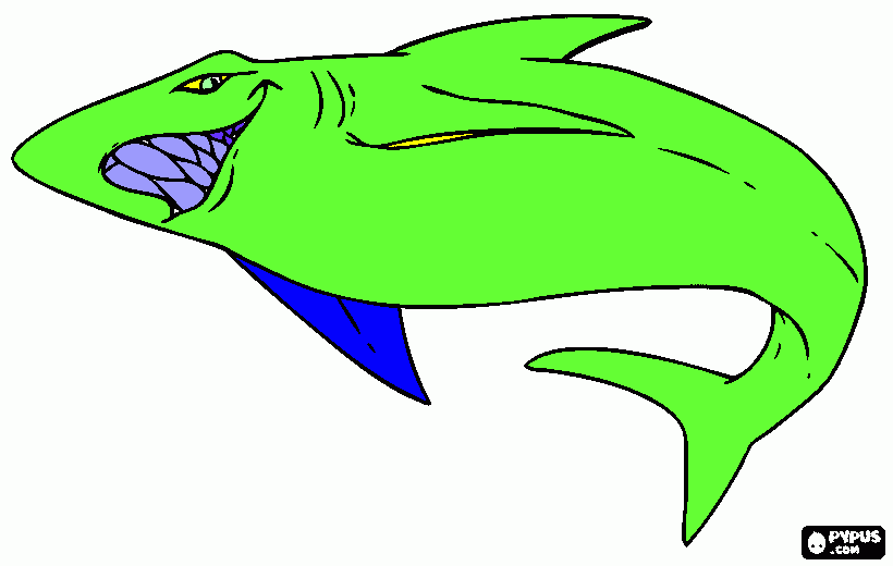 gratis malvorlagen Haifisch-Bild