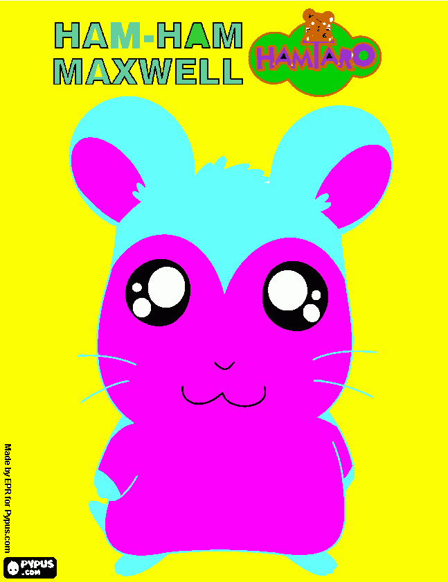 gratis malvorlagen Hamster Maxwell