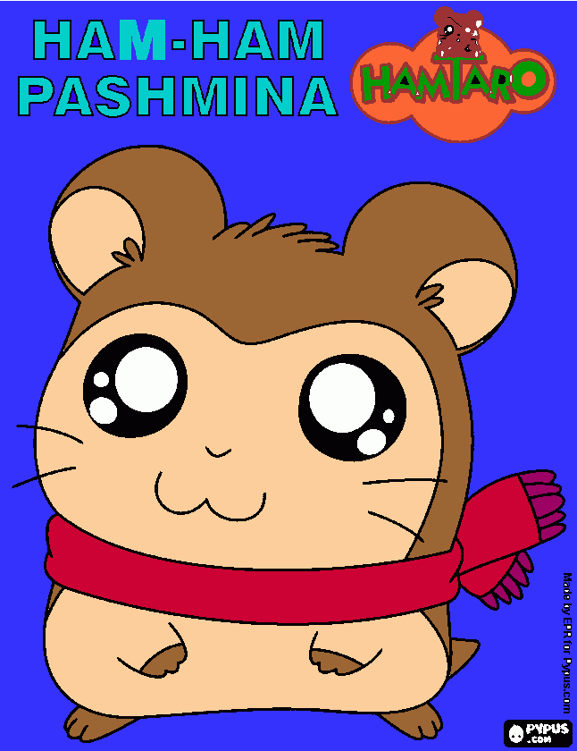 gratis malvorlagen Hamster Pashmina 