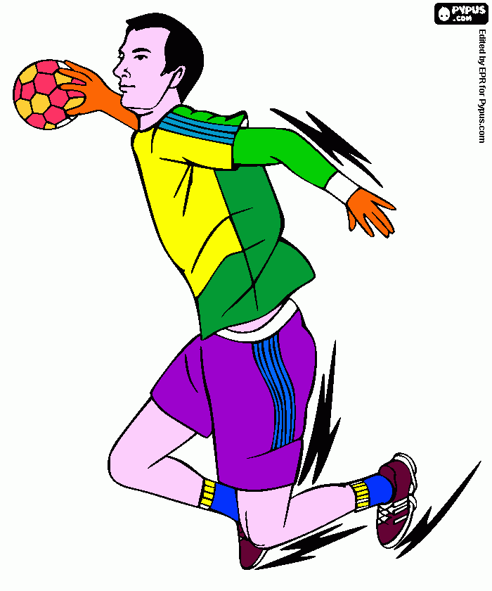 gratis malvorlagen Handball