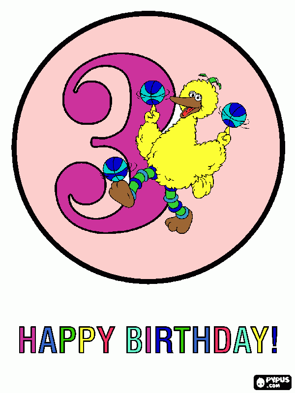 gratis malvorlagen Happy birthday!!!