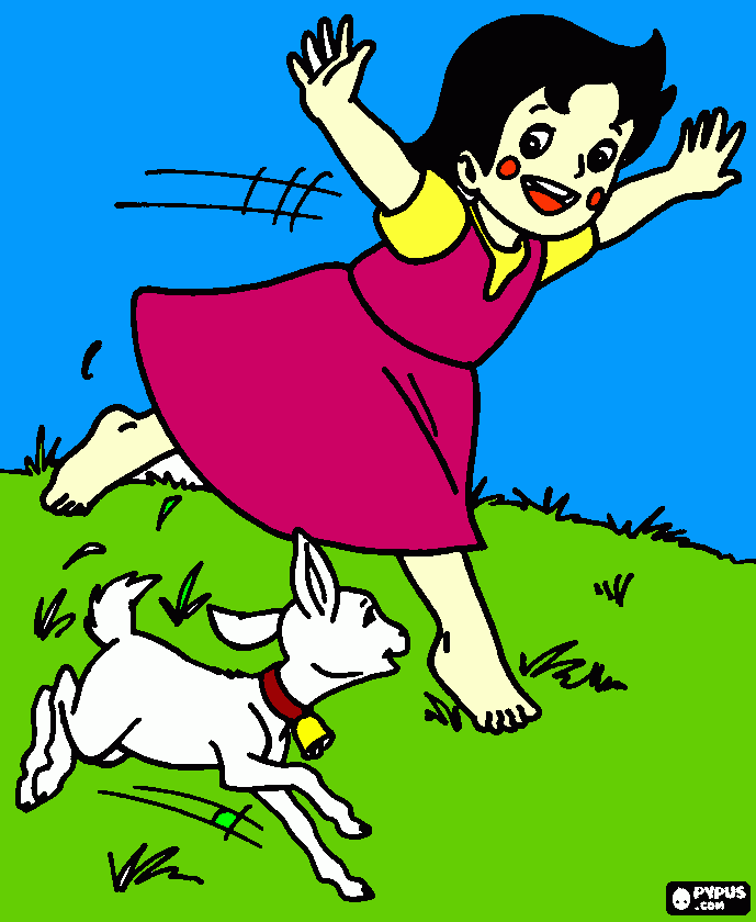 gratis malvorlagen Heidi