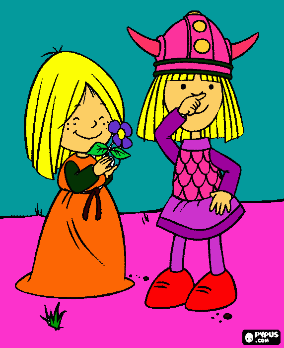 gratis malvorlagen helene und wickie