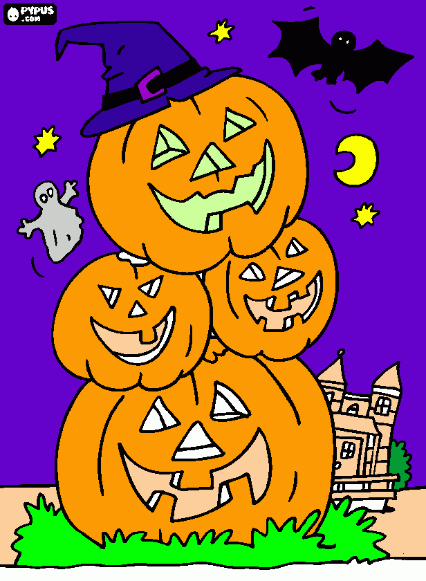gratis malvorlagen Helloween