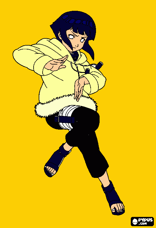 gratis malvorlagen Hinata hyuga