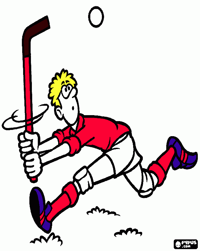 gratis malvorlagen Hockeymännchen