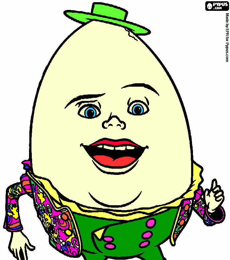 gratis malvorlagen Humpty Dumpty