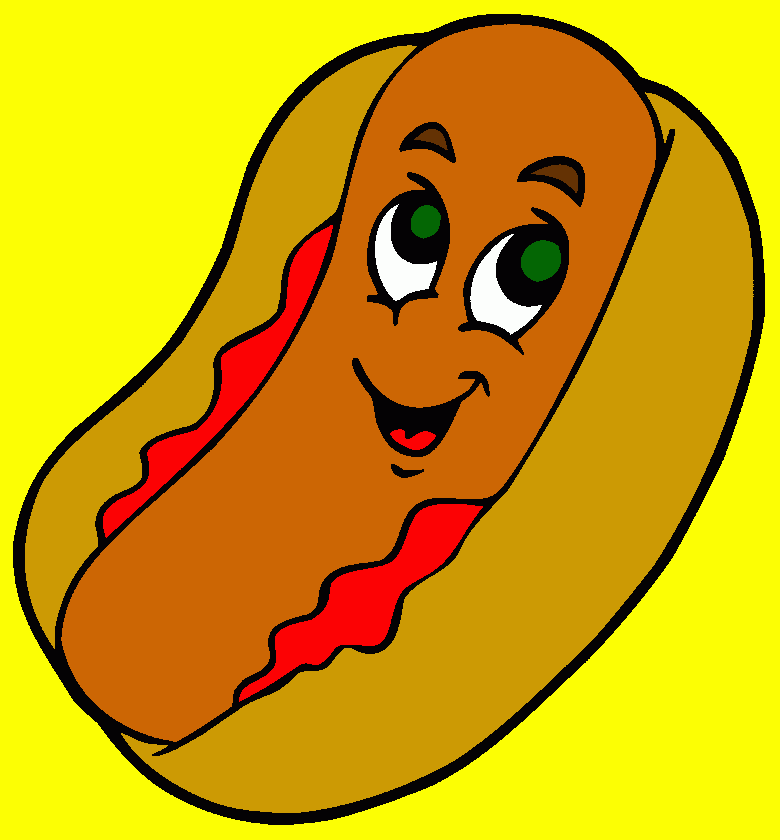gratis malvorlagen ich heisse holli und bin ein hotdog,eigentlich eine wurst.