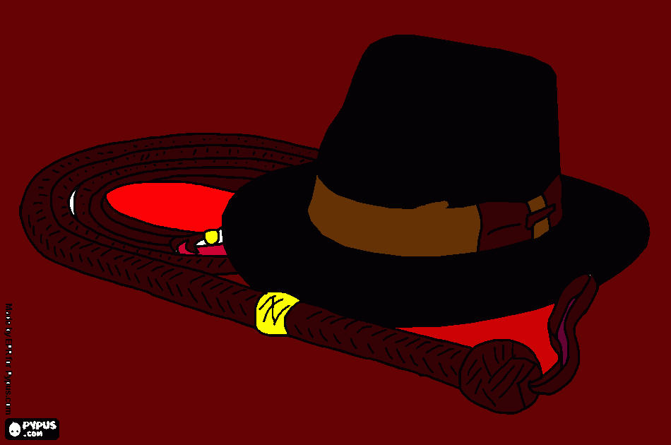 gratis malvorlagen IndianaJones Hut