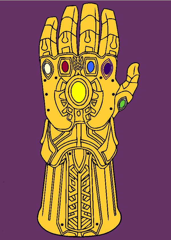 gratis malvorlagen Infinity Gauntlet