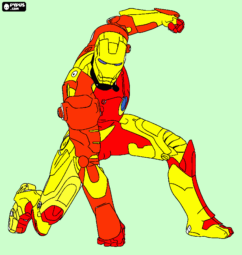 gratis malvorlagen Iron Man