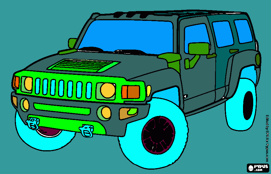 gratis malvorlagen Jeep