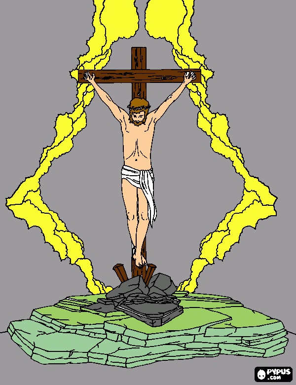gratis malvorlagen Jesus am Kreuz