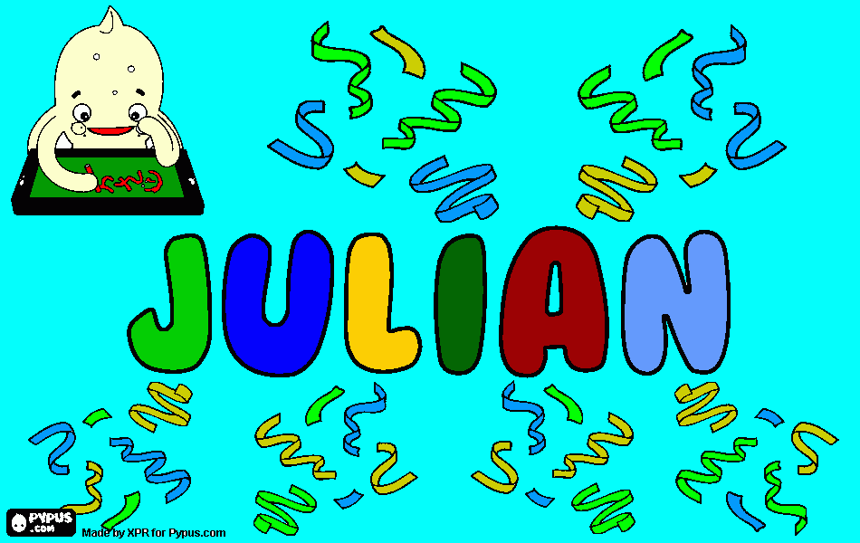 gratis malvorlagen Julians Name