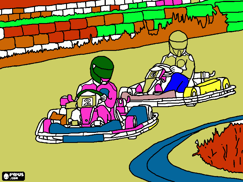 gratis malvorlagen Karts