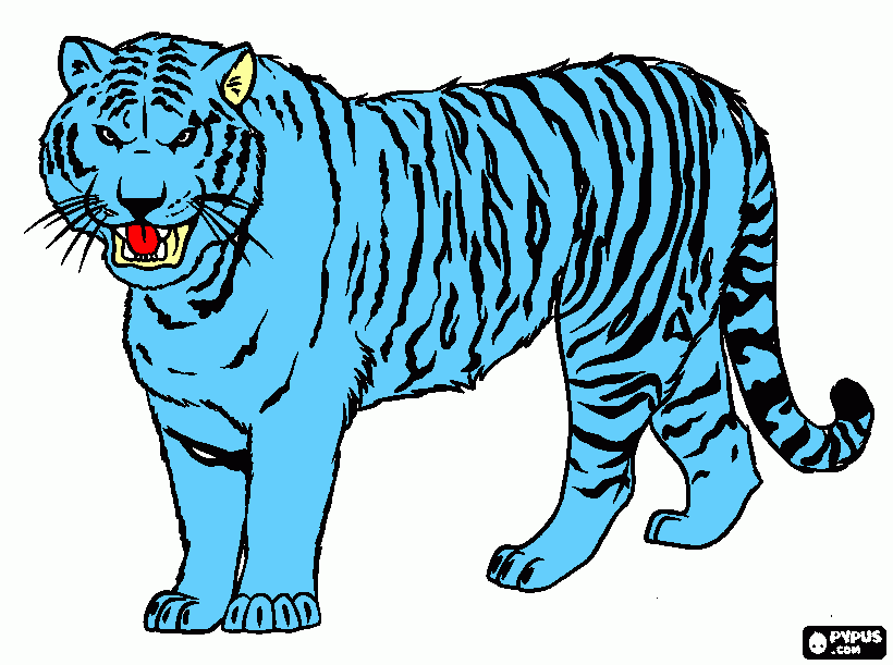 gratis malvorlagen Katze FARBE Tiger