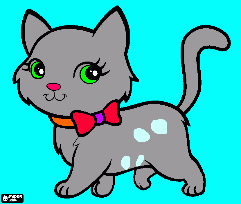 gratis malvorlagen Katze Name:Enni