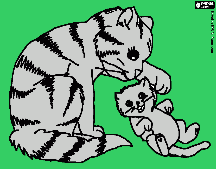 gratis malvorlagen Katzen 2