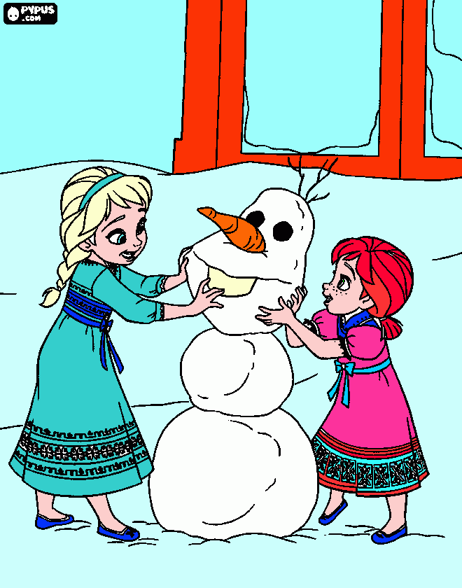 gratis malvorlagen kleine elsa