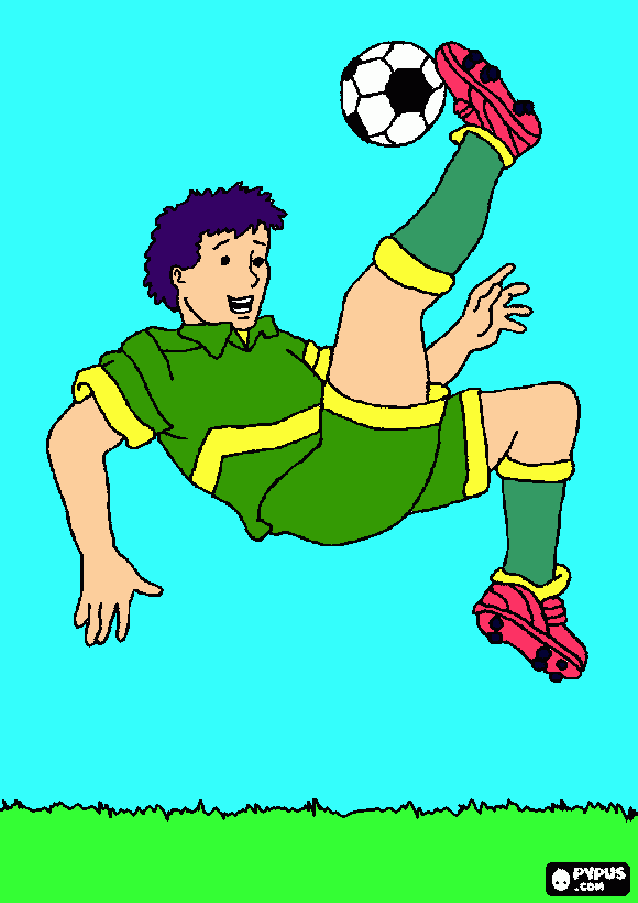 gratis malvorlagen Klemens Fallrückzieher