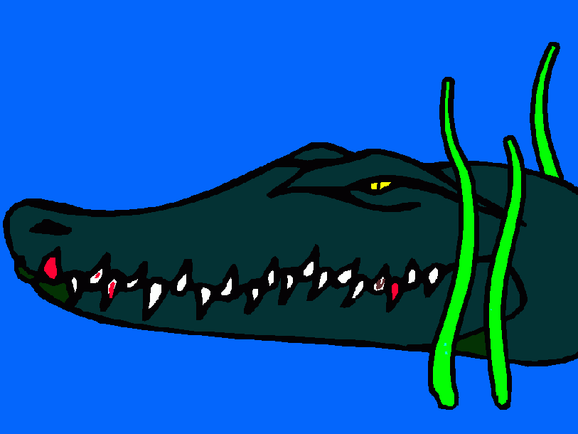 gratis malvorlagen Krokodil