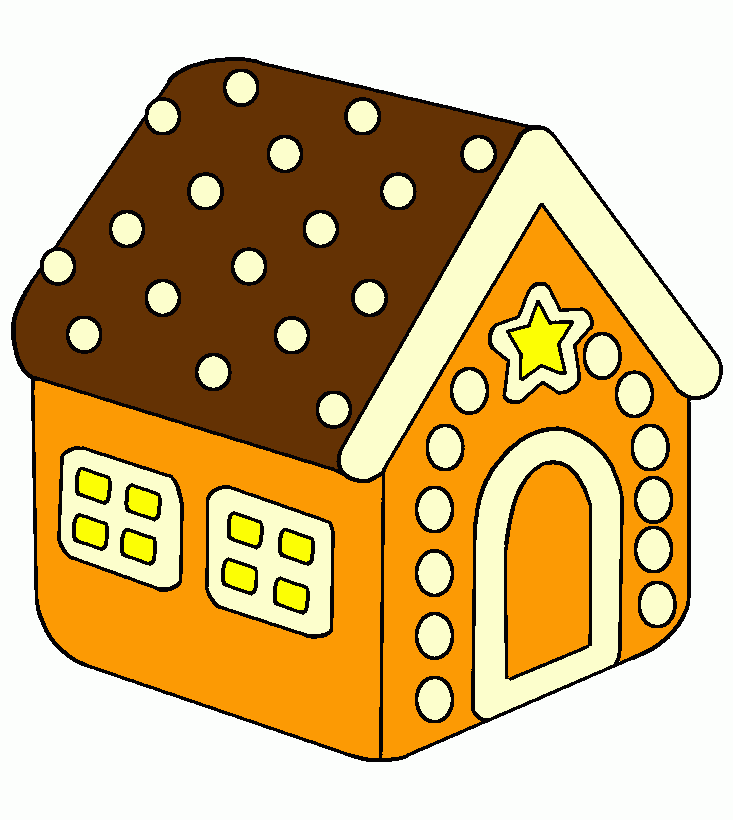 gratis malvorlagen Lebkuchenhaus