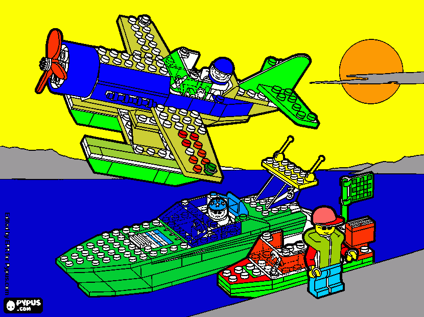 gratis malvorlagen Lego-Bild
