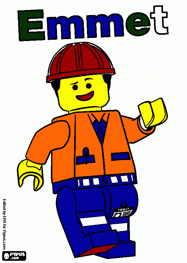 gratis malvorlagen lego emmet2