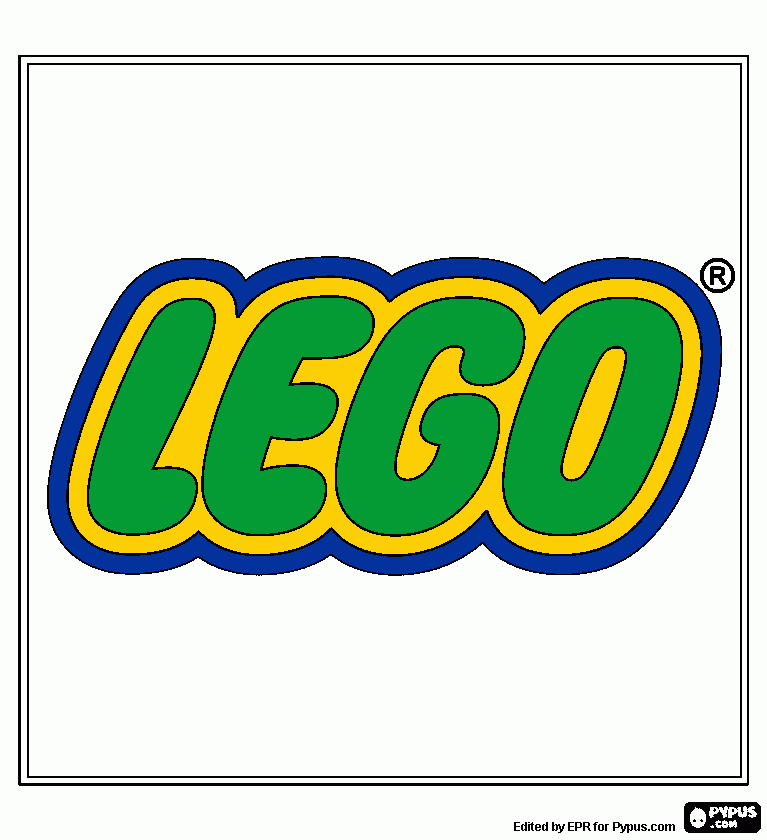 gratis malvorlagen Lego-Logo