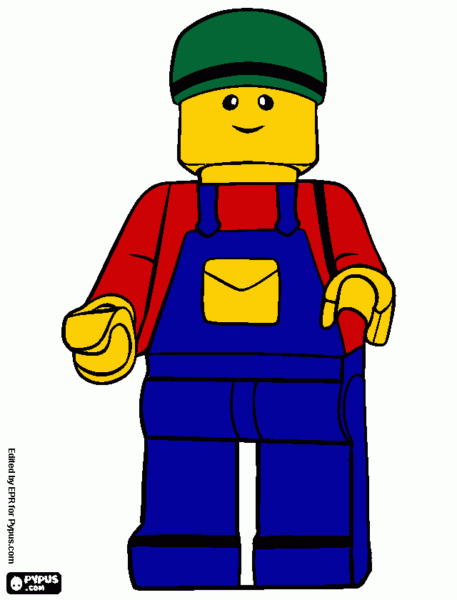 gratis malvorlagen Lego Männchen
