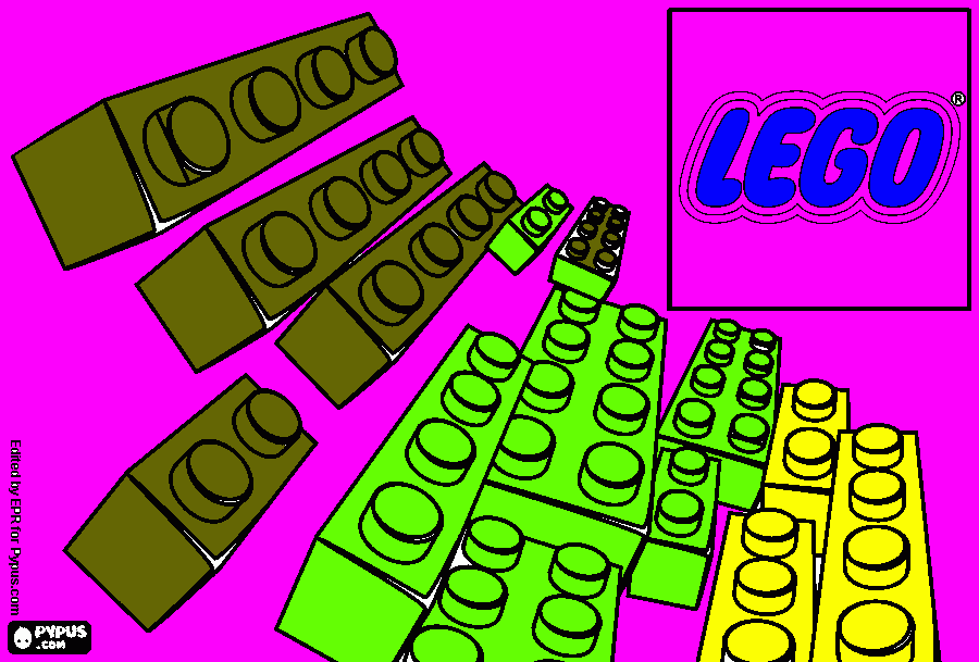 gratis malvorlagen Legosteine