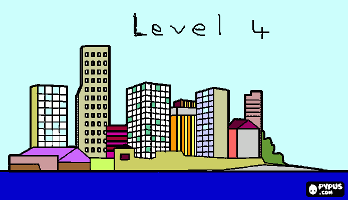 gratis malvorlagen Level 4