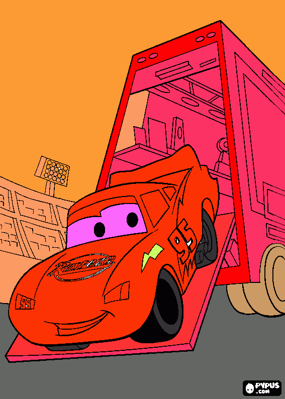 gratis malvorlagen Lightning McQueen