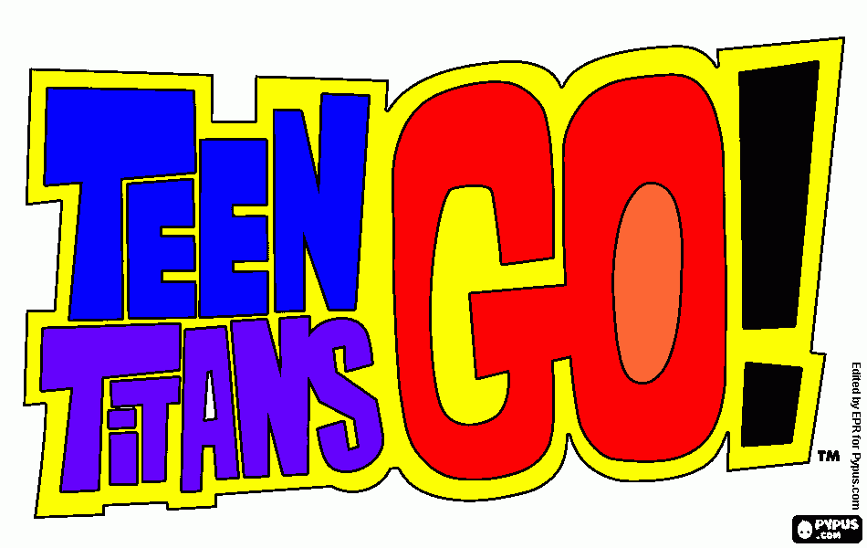 gratis malvorlagen Logo Teen Titans