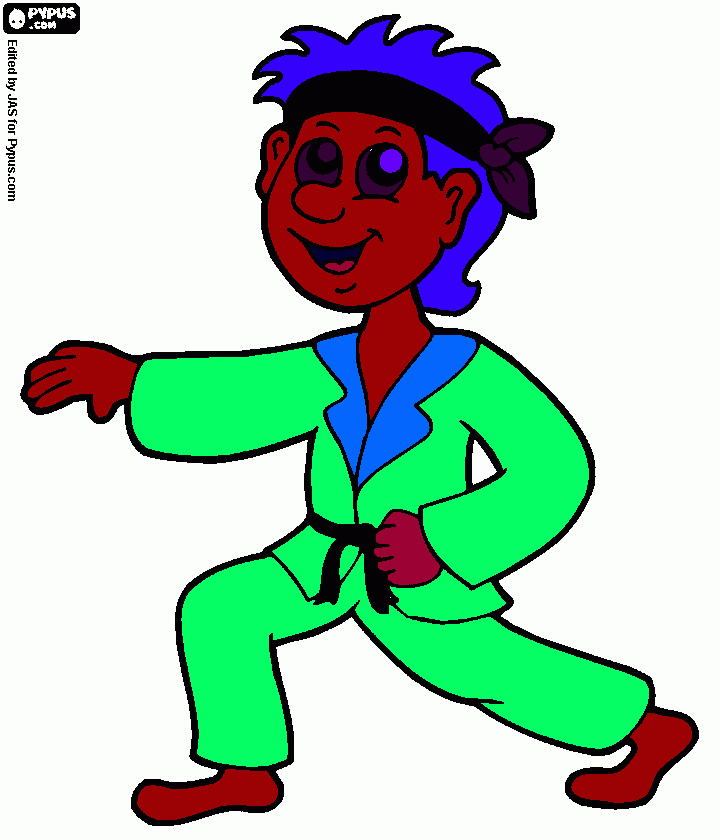 gratis malvorlagen LucaKarate