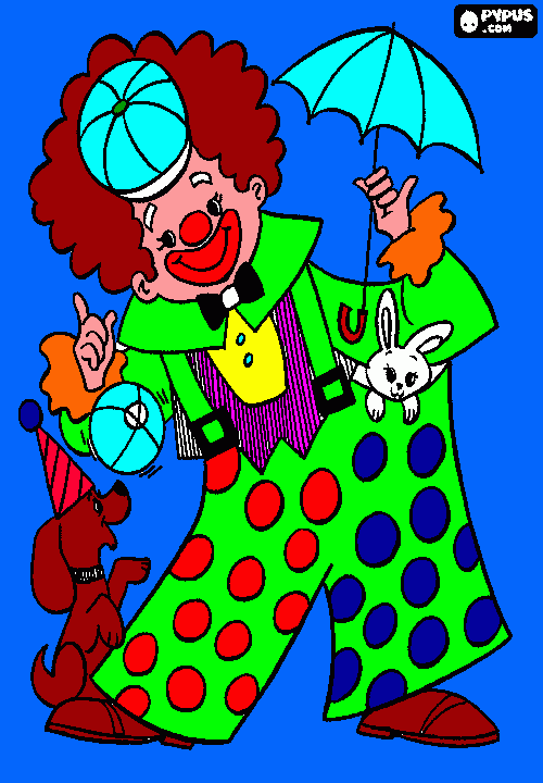 gratis malvorlagen luise clown