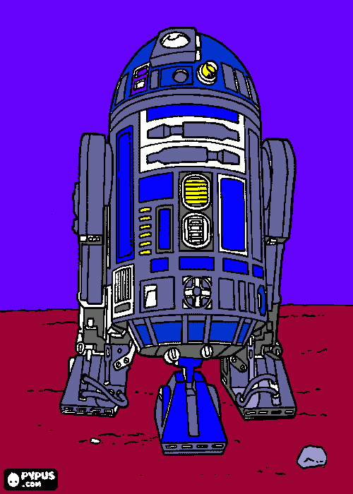 gratis malvorlagen Malvorlage R2-D2