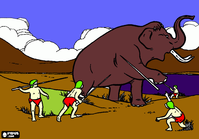 gratis malvorlagen Mamut
